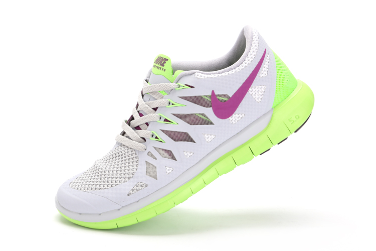 nouvelles femmes Nike Free 5.0 en plus vert gris violet (2)